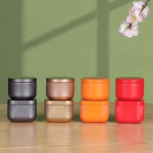 Petits ronds/carrés <span class=keywords><strong>Orange</strong></span> or bonbons épices emballage de thé en vrac boîtes à thé boîte à thé - Product Image 1