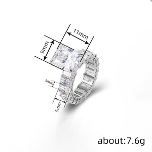 Anello con Design Geometrico Quadrato, Anello Creativo da Donna - Product Image 5