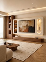 Meuble TV en aluminium certifié CE avec surface ignifuge et finition hautement résistante aux intempéries pour villa, appartement, hôtel