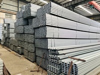 Profilés en acier laminé à chaud Q235/Q345/SS400, section en U/C, poutres en U galvanisées SS400 de 6m à 12m