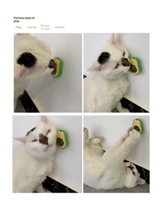 ของเล่นแมวแบบแท่งกัดรูปการ์ตูนอะโวคาโด ทำจากวัสดุ ABS บรรจุแคทนิป ช่วยทำความสะอาดฟัน สำหรับสัตว์เลี้ยง - Product Image 6