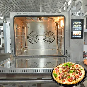 Horno de panadería comercial YOSLON, horno de convección de vapor para pan/pastel/galleta/horno de pizza para Mini máquina de equipo de panadería