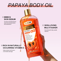 Huile Corporelle Naturelle Parfum Floral Rose Musquée & Papaye, Riche en Antioxydants, Curcuma, pour une Peau Lisse & Éclatante, Effet Raffermissant & Illuminateur, Soin Spa