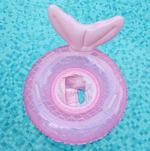 Venta al por mayor bonito inflable bebé asiento flotador sirena bebé natación anillo <span class=keywords><strong>piscina</strong></span> flotadores bebé con asiento - Product Image 4