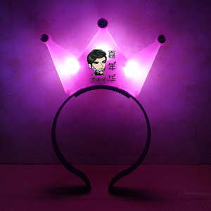 Fascia per capelli con <span class=keywords><strong>Led</strong></span> in acrilico personalizzata con archetto da concerto lampeggiante - Product Image 6