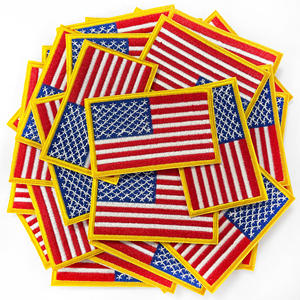 星条旗 ワッペン 金縁 <span class=keywords><strong>USA</strong></span> 刺繍 バッジ アイロン接着 アップリケ ジャケット 帽子 バックパック用 カスタム 愛国 デコレーション - Product Image 3