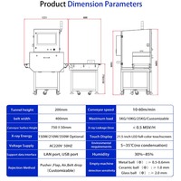 Machine à rayons X pour l'alimentation, prix usine, spécialisée dans les emballages en feuille et les produits en conserve