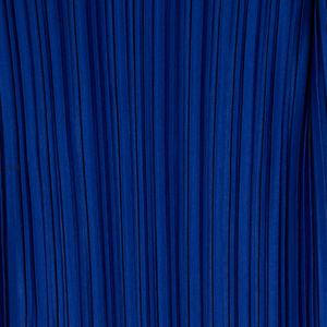 Vestido Maxi Casual Bohemio Azul de Chifón Ecológico con Cintura Elástica, Sin Mangas, Plisado, con Cinturón, Diseño de Retazos Tejidos, Color Sólido, Talla XS - Product Image 5