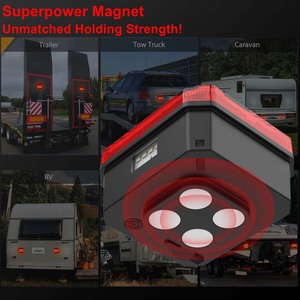 <span class=keywords><strong>Luces</strong></span> de <span class=keywords><strong>remolque</strong></span> LED recargables, luz de <span class=keywords><strong>remolque</strong></span> inalámbrica magnética para camión de <span class=keywords><strong>remolque</strong></span>, <span class=keywords><strong>Kit</strong></span> de <span class=keywords><strong>luces</strong></span> de <span class=keywords><strong>remolque</strong></span> traseras impermeables - Product Image 3