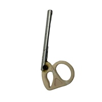 Guide de trame de pièce de rechange de métier à tisser circulaire en céramique pour le crochet de guide de fil de doigt d'insertion en métal de textile