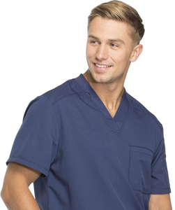 <span class=keywords><strong>Dynamix</strong></span> Blusa Sanitaria Unisex de Cuello en V con Bolsillo en el Pecho, Tejido Twill, Elástica en Cuatro Direcciones, Absorbe la Humedad, Detección de Agujas - Product Image 5