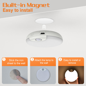 Hot Items 2026 Smart <b>Wireless</b> USB Rechargeable LED Lamp PIR Motion Sensor Night <b>Lights</b> - Product Image 6