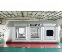Cabine de peinture automobile gonflable portable, certifiée CE, système de chauffage et dimensions personnalisables, PVC Oxford