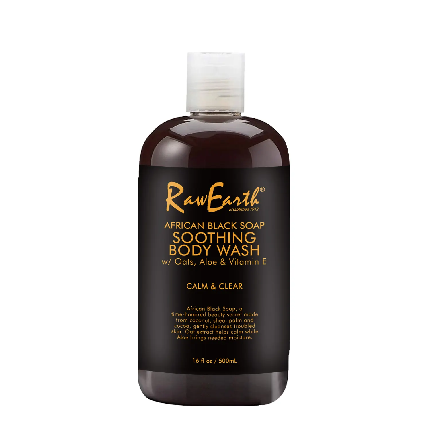 RAW EARTH OEM&ODM Professional Customized Natural AFRICAN BLACK SOAP SOOTHING BODY WASH