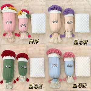 Floral Throw Pillow Rectangle Washable Winter Bedroom Sofa Cushion Starry Sky Pink Red Purple Miya - Product Image 3