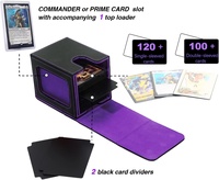 Boîte de rangement Torson pour Commander Display, capacité 100 cartes à double pochette TCG, pour Yugioh, boîte de rangement pour cartes TCG PTCG