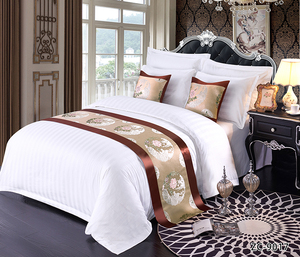 White Hotel Stripes 100% Cotton <strong>Single</strong> <strong>Bed</strong> <strong>Sheets</strong> - Product Image 5