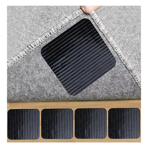 Pads de protection réutilisables pour tapis, nouvelle technologie, matériaux innovants, 100x100mm, amovibles, anti-roulement, pour sols durs et marbre - Product Image 1
