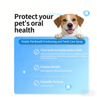 Semprotan Gigi Ramah Lingkungan untuk Hewan Peliharaan dengan Anti-Gingivitis & Rasa Alami untuk Anjing dan Kucing