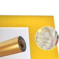 Rouleau de papier de transfert à chaud 3T UV DTF, feuille métallique or et argent pour imprimante d'étiquettes UV DTF