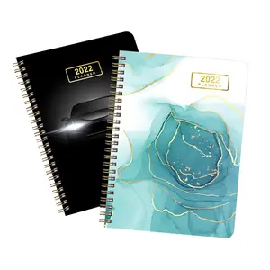 custom sublimation coiled notebook hard cover note book with custom pages top spiral plain a5 journal