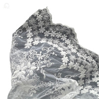 Tissu en dentelle brodée Qibai, découpe florale, matériau d'emballage, fleuriste, emballage floral, gaze écologique, cadeau
