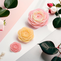 Collection Camellia : Moules en silicone pour la fabrication artisanale de bougies, de savons, de résine époxy et d'ornements de bureau