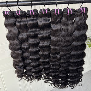Extensions de cheveux humains vierges cambodgiens lisses, couleur naturelle, 10 à 40 pouces, douces, complètes, sans nœuds, commande en gros, fournisseur - Product Image 4