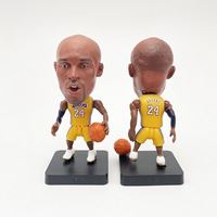 Art populaire européen 3D Basketball Star Résine Bobble Head Dolls Custom Home Decor YX Sports Statue Offre Spéciale Figurine Modèle