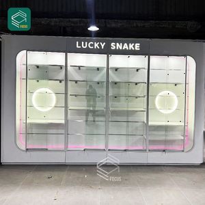 Présentoir de luminaire de magasin personnalisé Présentoir en verre pour cigare Présentoir pour magasin de tabac Magasin de détail pour magasin de tabac - Product Image 3