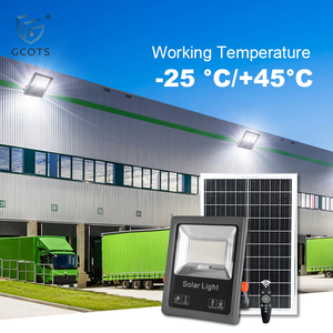 GCOTS Solar Powered Stadium <b>Lights</b> 100W IP65 for Outdoor Garden ABS Body and 5AH Battery - Product Image 1
