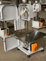 Scie à os électrique commerciale en acier inoxydable, machine industrielle de découpe de viande et d'os congelés, scie à os de table pour boucher