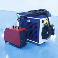 Machine de soudage laser portative 5 en 1, soudeuse laser pour le stockage d'énergie, la soudure de batteries au lithium, le soudage de l'aluminium, le nettoyage et la découpe