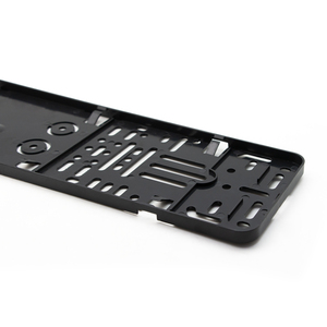 Telaio targa in plastica nera di alta qualità in stile tedesco con targa in bianco per il mercato Euro e Russia - Product Image 4