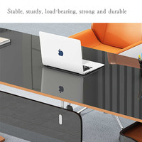 Bureau de direction de luxe en forme de L, style moderne et simple, en matériau HDF E0, fabrication directe d'usine, OEM/ODM