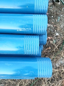 大径110mm 9インチ<span class=keywords><strong>PVC</strong></span>ボアホールウェルケーシングパイプグレーホワイトブルーカラーDinスタンダード丸パイプ - Product Image 6