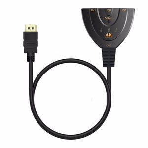 Mini Conmutador HDMI de 3 Puertos 4K*2K 3D 1.4b 1080P, Cable Conmutador Automático para Monitor HDTV <span class=keywords><strong>Xbox</strong></span> para PS3 PS4 DVD, Hub de 1 Puerto - Product Image 1