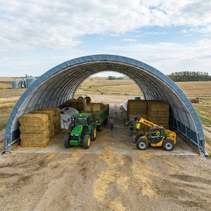 Hoop Livestock Barn Natural <strong>Light</strong> Fabric Building Shelter Container Storage Structure <strong>Horse</strong> Warehouse Farm Shed Galvanized Steel - Product Image 2