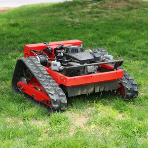 HANYUE Factory Supply CE EPA MINI Garden Orchard Crawler Remote Control Lawn Mower With Electric Start