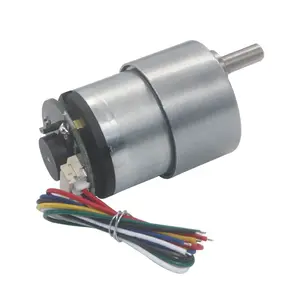 JGB37-520B 12V Mini DC Gear Motor Với Bộ Mã Hóa 37 Mét Spur Hộp Số Reductor 12V Dc Động Cơ Không Chổi Than Điện Xe Gắn Máy Động Cơ