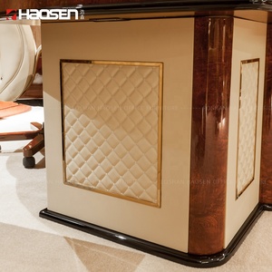 Rolls 68028New Mesa de muebles de oficina de madera clásica Escritorio de oficina ejecutivo de lujo - Product Image 3