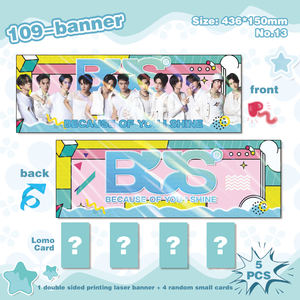 Enlace Total |   Pancarta Portátil de Doble Cara con Estampado de Kpop Stray Kids/Twice/Baby Monster, Regalo para Fans - Product Image 3