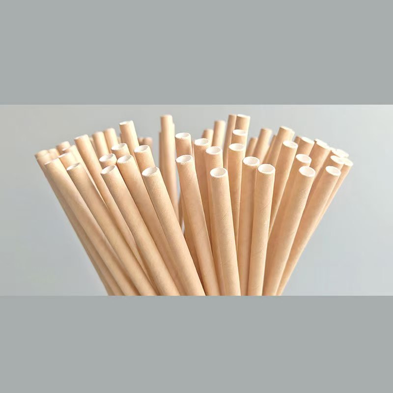 Factory Individually Wrap Wholesale Paper Straws Eco Friendly Biodegradable Coffee Kraft Paper Drinking Straw Manufacturer