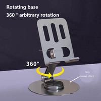 Support de Téléphone Rotatif et Pliable en Métal, Pied de Bureau en Aluminium 360 pour Téléphone Portable et iPad – Prix de Gros
