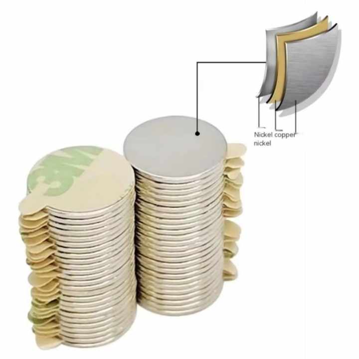 Neodymium Disc Magnet Self Adhesive 8 Mm X 3mm - N35 - Magnets Direct - View #3
