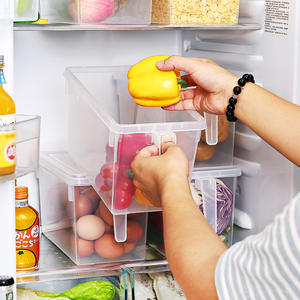 Koelkast Groente-en Opbergdoos Plastic Containers Voedsel Opbergdoos Met Handvat - Product Image 2