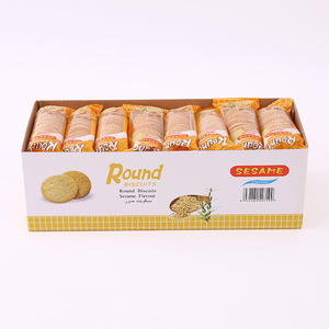 Jiangshun Foods Biscuits ronds et croustillants Biscuits à saveur de <span class=keywords><strong>sésame</strong></span> végétal emballés dans une boîte avec des saveurs de fromage au <span class=keywords><strong>chocolat</strong></span> - Product Image 5