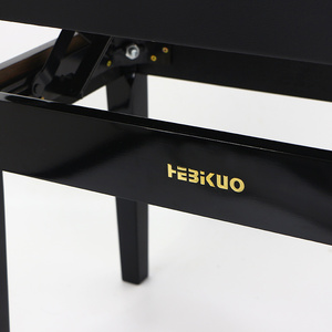 BA212 Bangku Keyboard Bangku <span class=keywords><strong>Piano</strong></span> Bangku Penyimpanan Ganda Tinggi Dapat Disesuaikan Kayu untuk <span class=keywords><strong>Piano</strong></span> Elektronik - Product Image 4