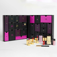 Boîte-cadeau de calendrier de l'avent de Noël en carton rigide de luxe, personnalisée et imprimée, vide, pour cosmétiques et produits de beauté