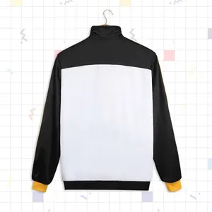 Costume de Cosplay Subaru de l'<span class=keywords><strong>Anime</strong></span> Re:<span class=keywords><strong>Zero</strong></span> – Starting Life in Another World, Ensemble Survêtement Uniforme Noir et Blanc Veste et Pantalon - Product Image 3